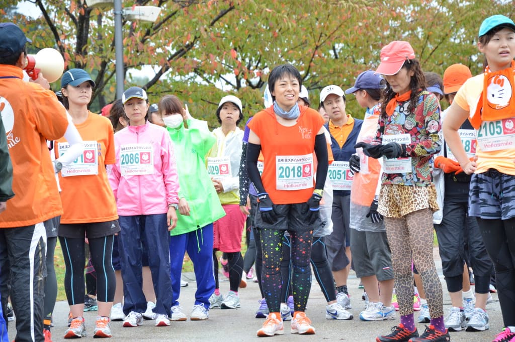 高崎美スタイルマラソン2013　スタートラインに立つランナーたち